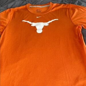 Nike Orange/Rust Texas Longhorn Dri-FIT T-Shirt with White Logo